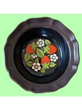 Vintage Mikasa Peasantries Strawberry Jam MCM Serving Bowl